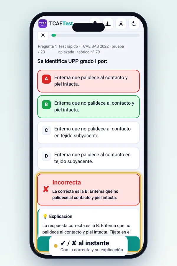 Pregunta corregida con explicación